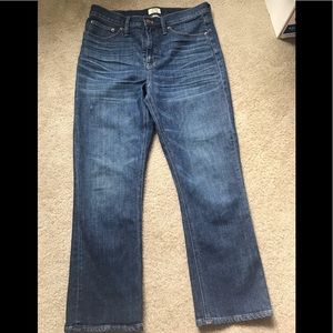 JCrew High rise Boot Crop Jeans